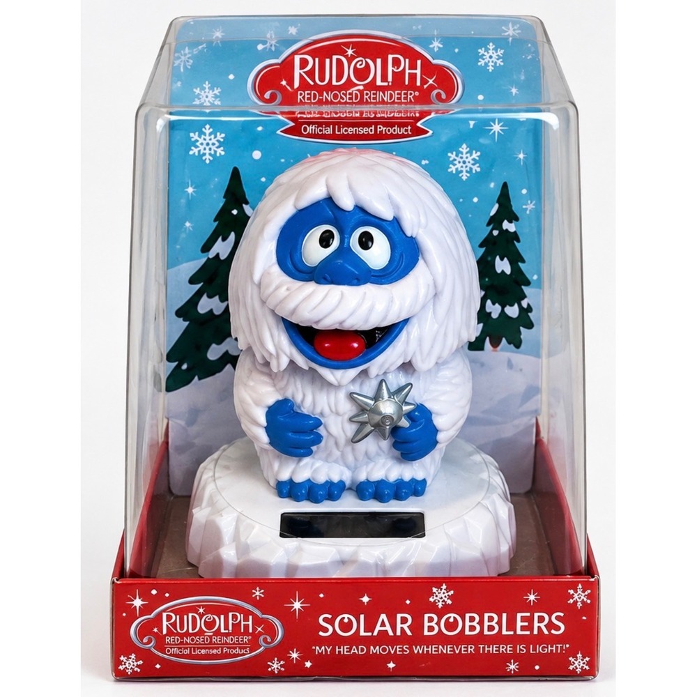 Rudolph Bumble Abominable Snow Monster Solar Powered Pal Christmas Decor NEW
